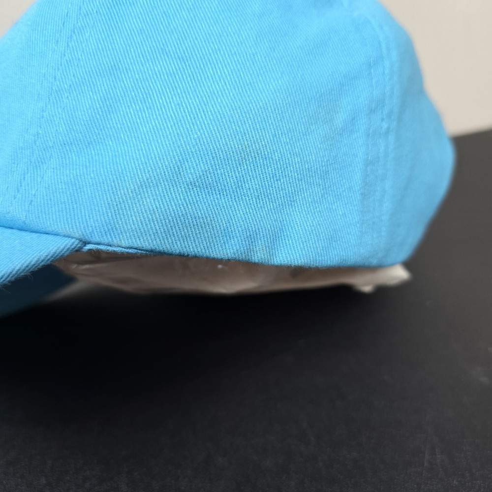 Vineyard Vines Hat Cap Mens Strap Back Blue Spellout White Whale Logo Golf Prep - Picture 3 of 8